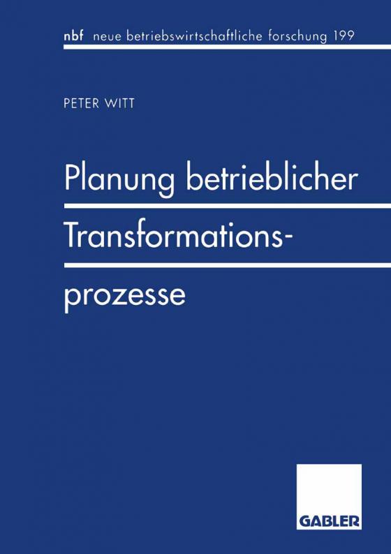 Cover-Bild Planung betrieblicher Transformationsprozesse