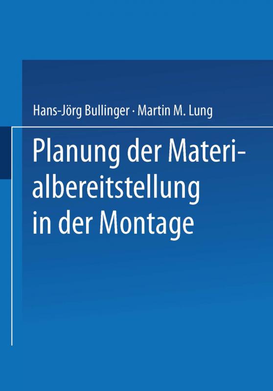 Cover-Bild Planung der Materialbereitstellung in der Montage