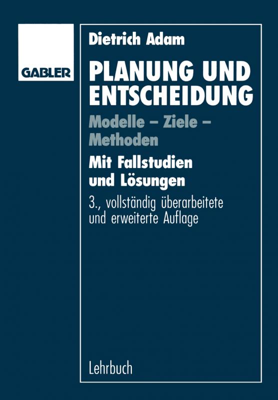 Cover-Bild Planung und Entscheidung