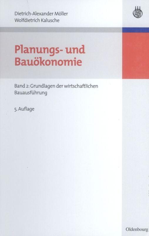 Cover-Bild Planungs- und Bauökonomie