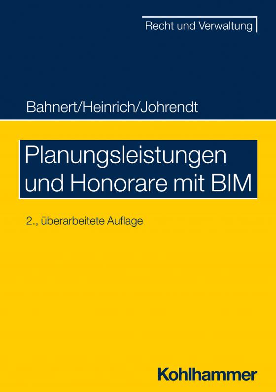 Cover-Bild Planungsleistungen und Honorare mit BIM
