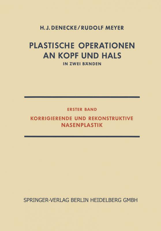 Cover-Bild Plastische Operationen an Kopf und Hals