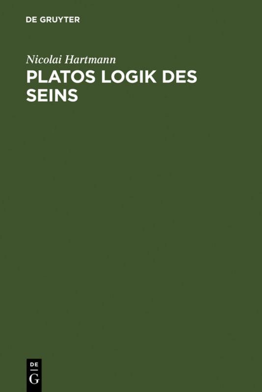 Cover-Bild Platos Logik des Seins