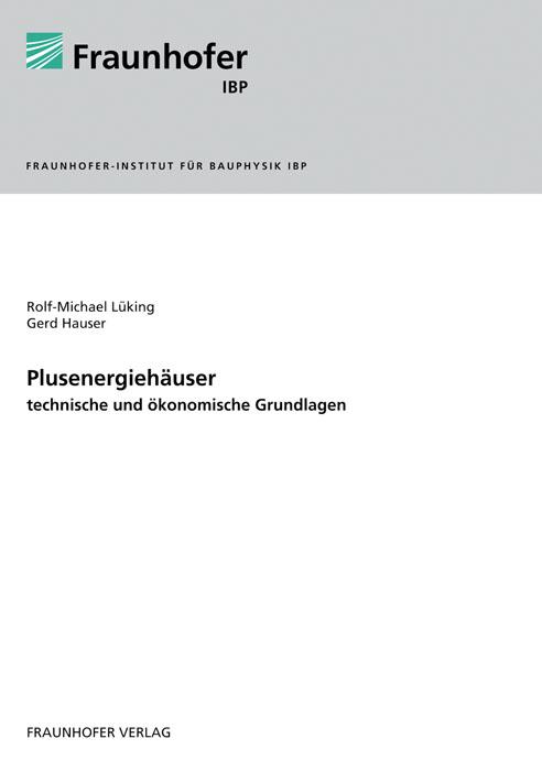 Cover-Bild Plusenergiehäuser - technische und ökonomische Grundlagen.