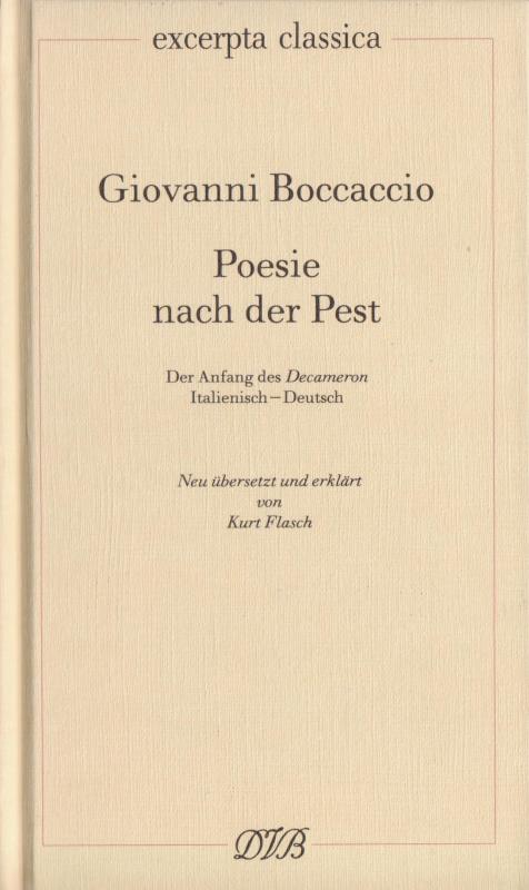 Cover-Bild Poesie nach der Pest. Der Anfang des Decameron. Ital. /Dt. / Poesie nach der Pest. Der Anfang des Decameron. Ital. /Dt.