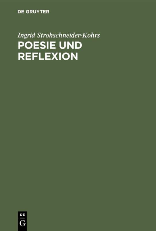 Cover-Bild Poesie und Reflexion