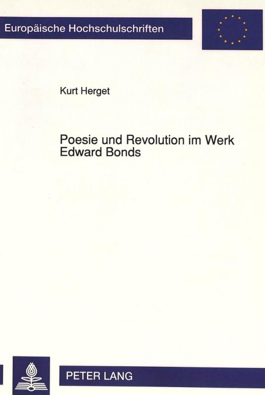 Cover-Bild Poesie und Revolution im Werk Edward Bonds