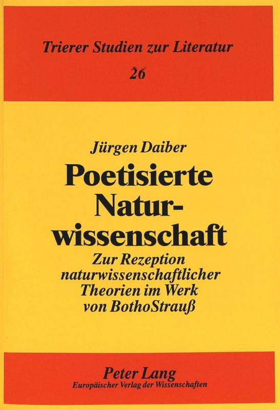 Cover-Bild Poetisierte Naturwissenschaft