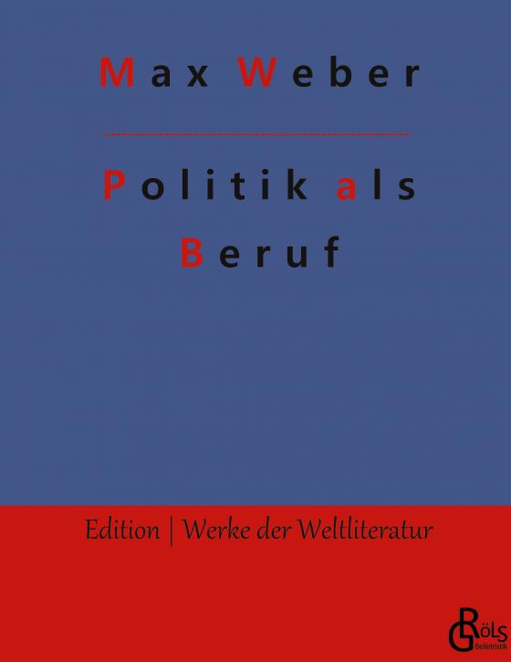 Cover-Bild Politik als Beruf