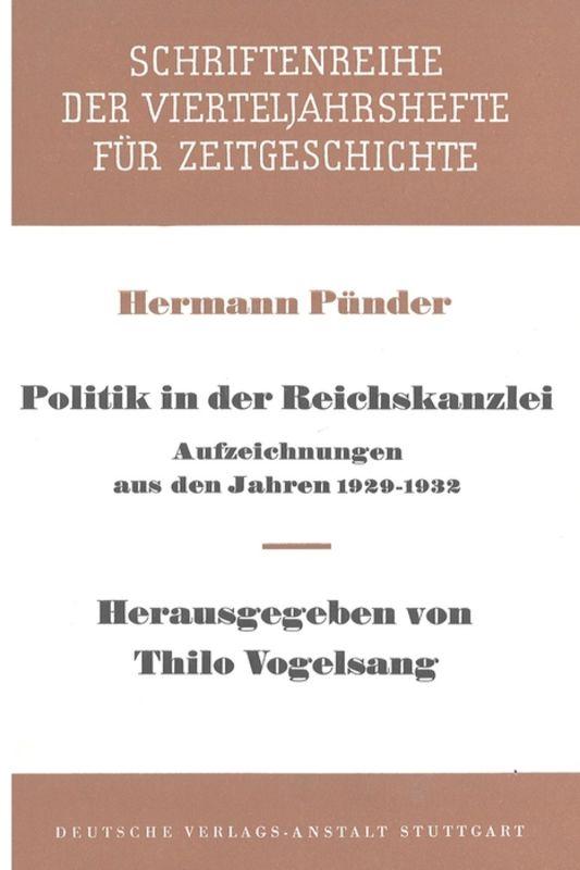 Cover-Bild Politik in der Reichskanzlei