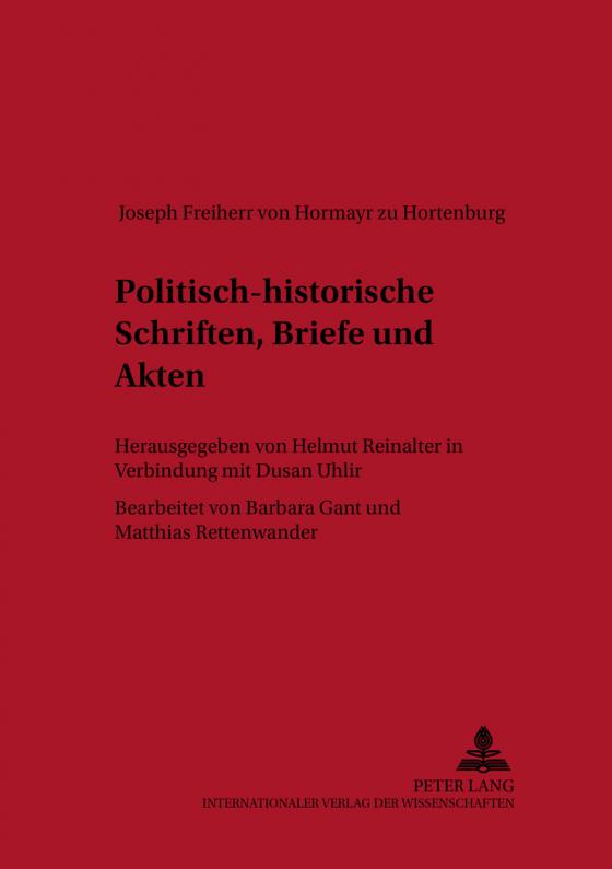 Cover-Bild Politisch-historische Schriften, Briefe und Akten