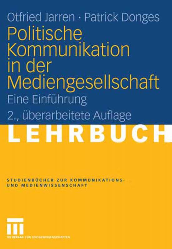 Cover-Bild Politische Kommunikation in der Mediengesellschaft