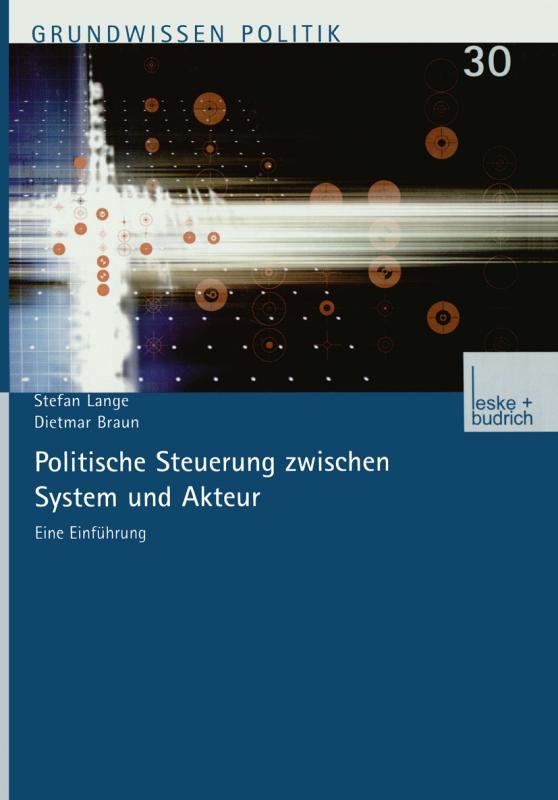 Cover-Bild Politische Steuerung zwischen System und Akteur