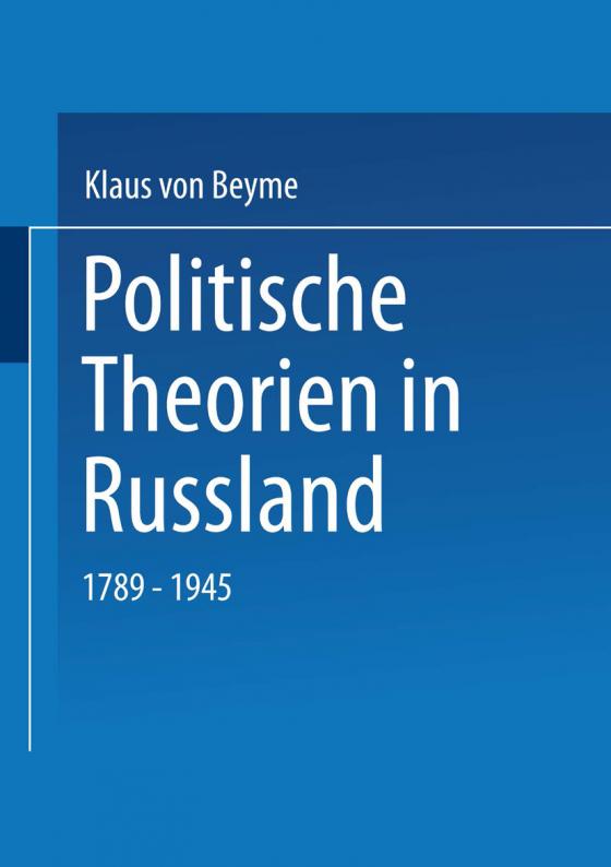 Cover-Bild Politische Theorien in Russland