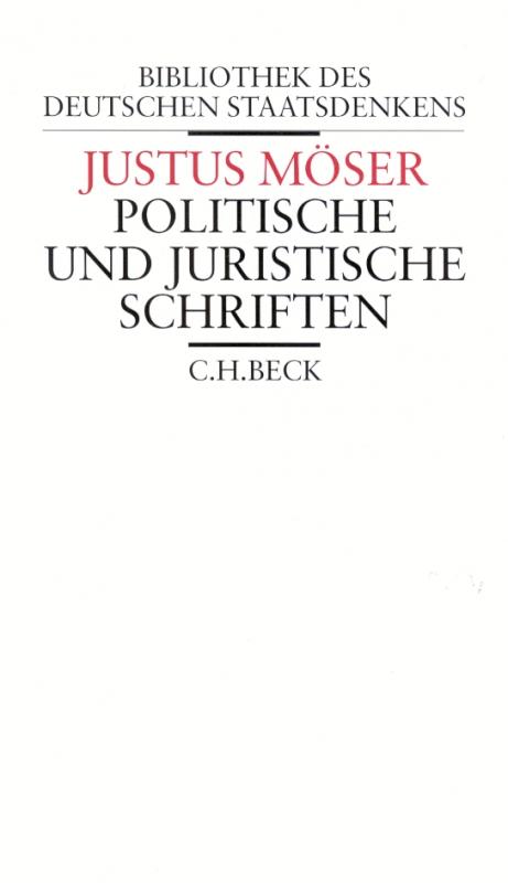 Cover-Bild Politische und juristische Schriften