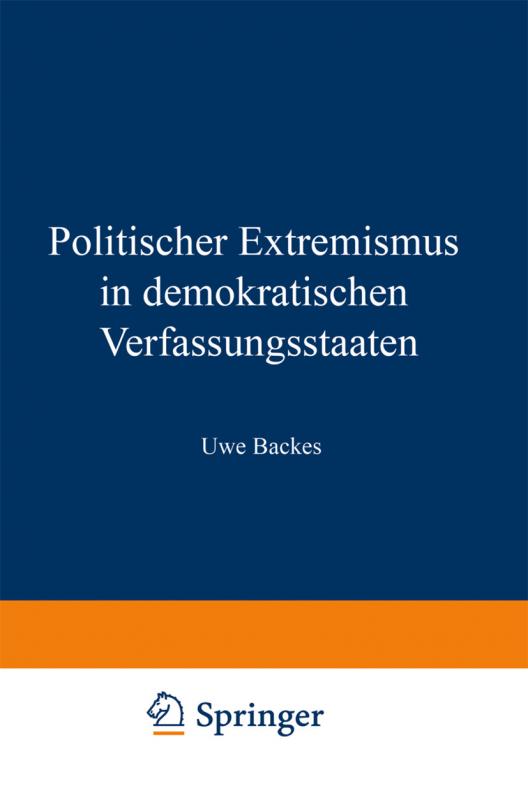 Cover-Bild Politischer Extremismus in demokratischen Verfassungsstaaten