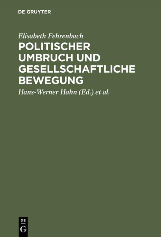 Cover-Bild Politischer Umbruch und gesellschaftliche Bewegung