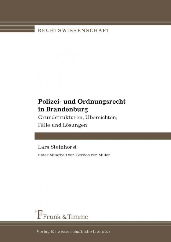 Cover-Bild Polizei- und Ordnungsrecht in Brandenburg