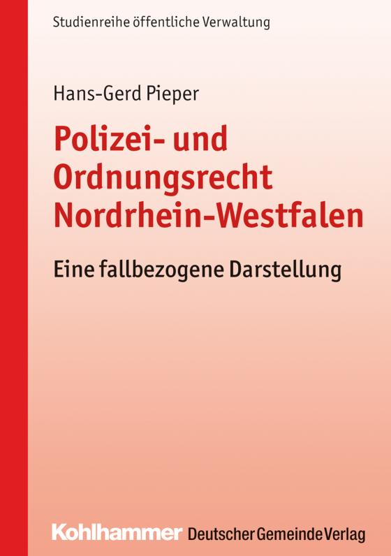 Cover-Bild Polizei- und Ordnungsrecht Nordrhein-Westfalen