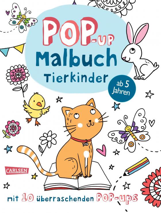 Cover-Bild Pop-Up-Malbuch: Tierkinder