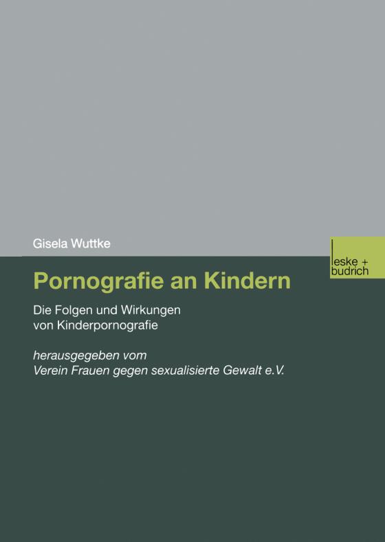 Cover-Bild Pornografie an Kindern