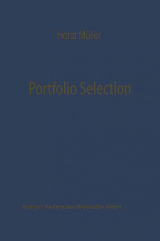 Cover-Bild Portfolio Selection als Entscheidungsmodell deutscher Investmentgesellschaften