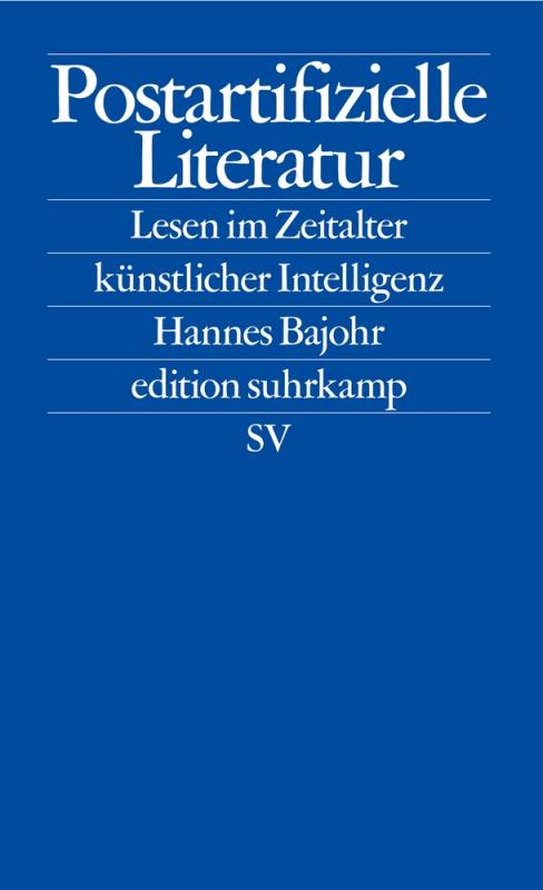 Cover-Bild Postartifizielle Literatur