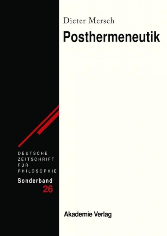 Cover-Bild Posthermeneutik