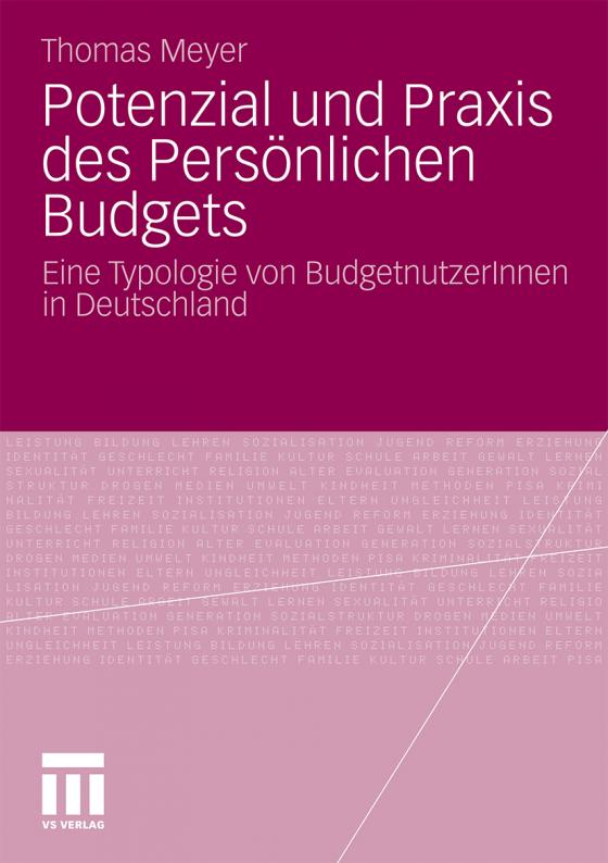 Cover-Bild Potenzial und Praxis des Persönlichen Budgets