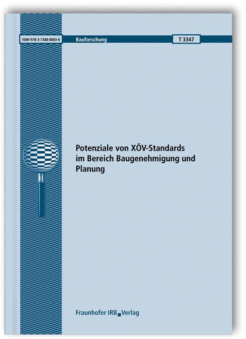 Cover-Bild Potenziale von XÖV-Standards im Bereich Baugenehmigung und Planung