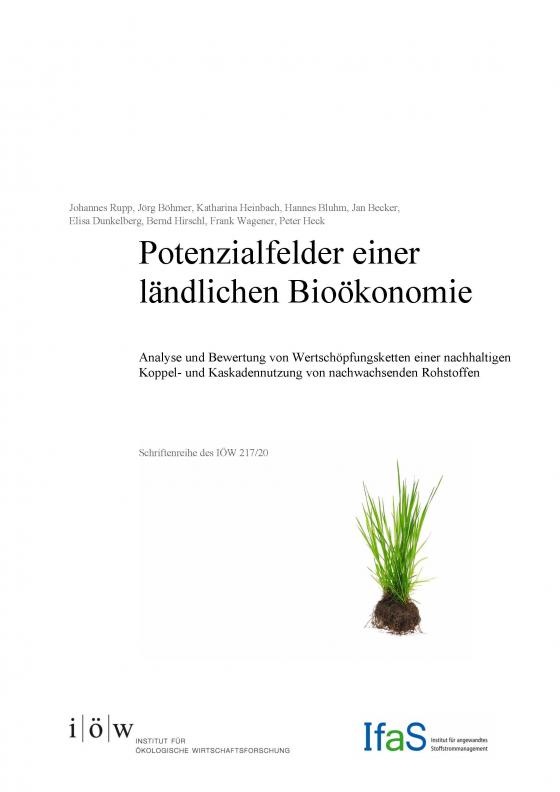 Cover-Bild Potenzialfelder einer ländlichen Bioökonomie