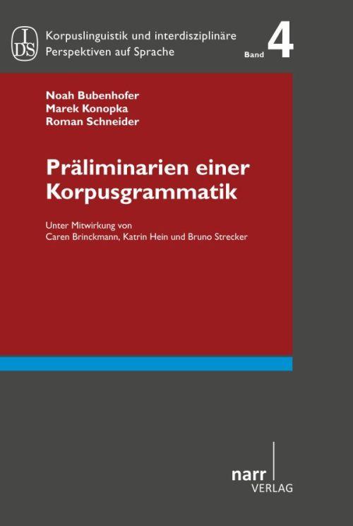 Cover-Bild Präliminarien einer Korpusgrammatik