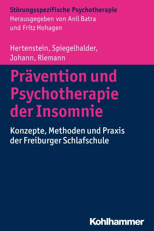 Cover-Bild Prävention und Psychotherapie der Insomnie