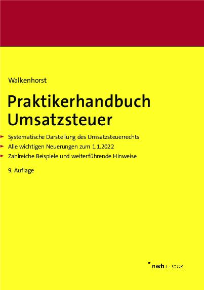 Cover-Bild Praktikerhandbuch Umsatzsteuer