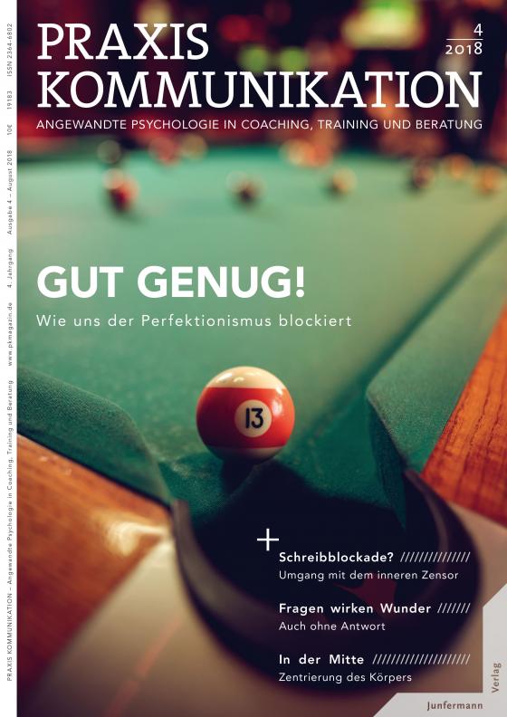 Cover-Bild Praxis Kommunikation 4/2018 Einzelheft