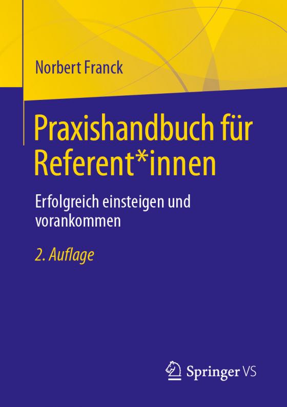 Cover-Bild Praxishandbuch für Referent*innen