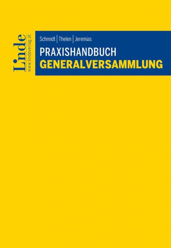 Cover-Bild Praxishandbuch Generalversammlung