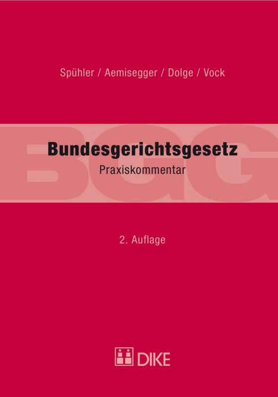 Cover-Bild Praxiskommentar zum Bundesgerichtsgesetz (BGG)