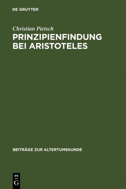 Cover-Bild Prinzipienfindung bei Aristoteles