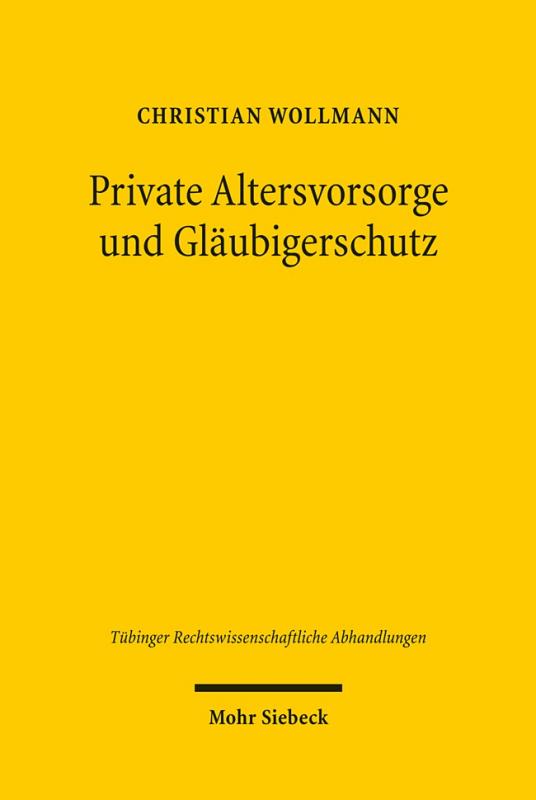 Cover-Bild Private Altersvorsorge und Gläubigerschutz