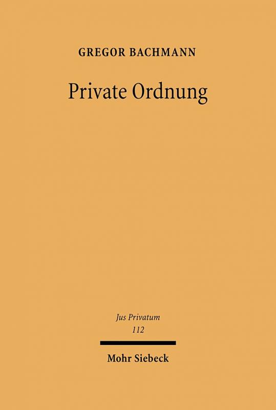 Cover-Bild Private Ordnung