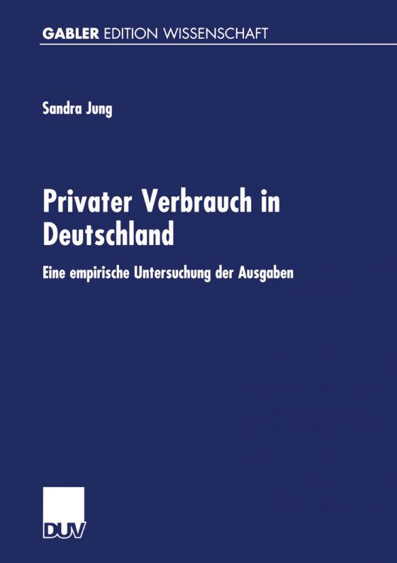 Cover-Bild Privater Verbrauch in Deutschland