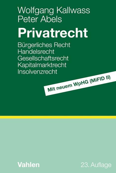 Cover-Bild Privatrecht