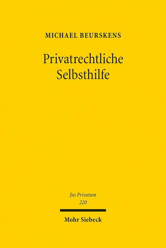 Cover-Bild Privatrechtliche Selbsthilfe