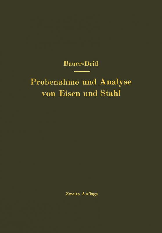 Cover-Bild Probenahme und Analyse von Eisen und Stahl