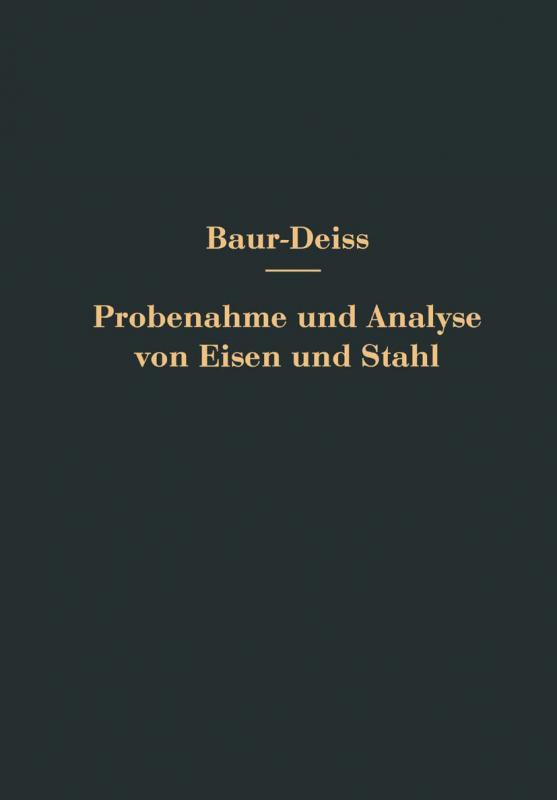 Cover-Bild Probenahme und Analyse von Eisen und Stahl