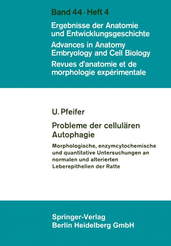 Cover-Bild Probleme der cellulären Autophagie