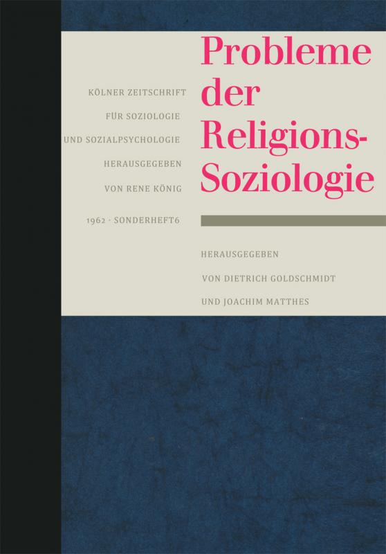 Cover-Bild Probleme der Religionssoziologie