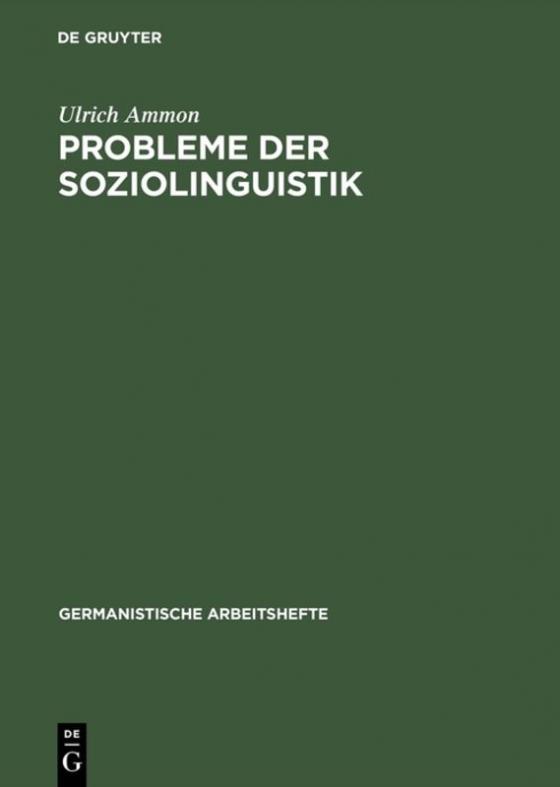 Cover-Bild Probleme der Soziolinguistik