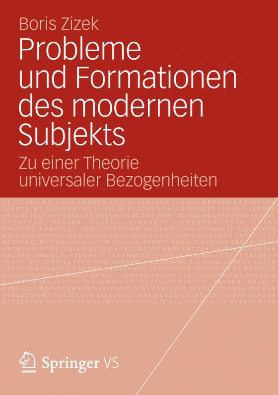 Cover-Bild Probleme und Formationen des modernen Subjekts